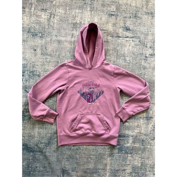 Columbia Lavender Always Outside Hiking Hoodie Sweatshirt Girls Large 14 - 16 - Picture 1 of 5